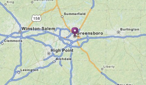 Greensboro Pine Straw Delivery Spreading Area