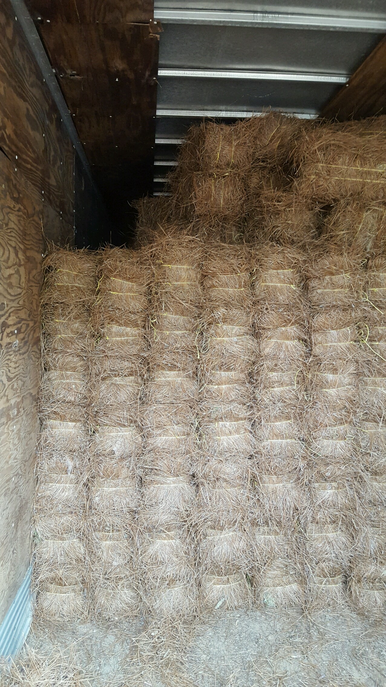 Pine Straw Delivery Greensboro and Spreading